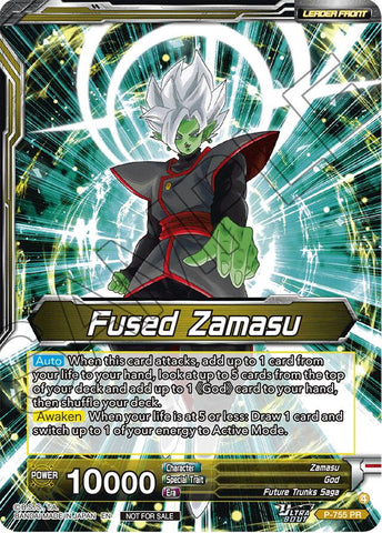 Fused Zamasu // Fused Zamasu, Despairing Condemnation (Gold Stamped) (P-755) [Promotion Cards]