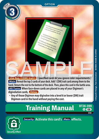 Training Manual [BT26-099] [Timeless Bonds]