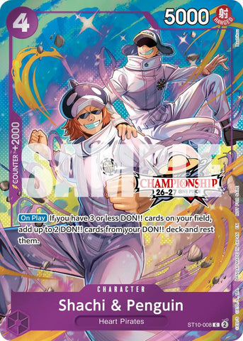 Shachi & Penguin (CS 26-27 Celebration Pack) [One Piece Promotion Cards]