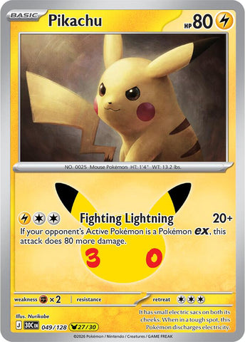 Pikachu (049/128) [Mega Evolution: 30th Celebration]