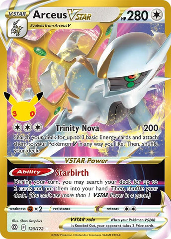 Arceus VSTAR (123/172) [Mega Evolution: 30th Celebration Classic Collection]