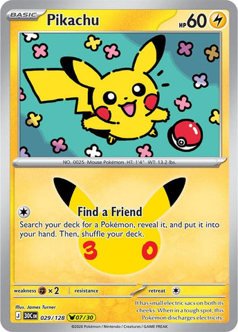 Pikachu (029/128) [Mega Evolution: 30th Celebration]