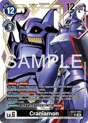 Craniamon [EX13-062] (Alternate Art) [Chivalrous XIII]