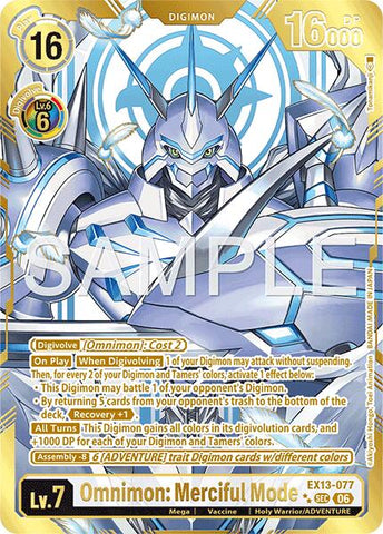 Omnimon: Merciful Mode [EX13-077] (Rare Pull) [Chivalrous XIII]