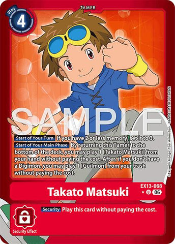 Takato Matsuki [EX13-068] (Limited Foil) [Chivalrous XIII]