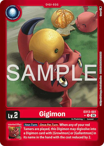 Gigimon [EX13-001] (Limited Foil) [Chivalrous XIII]