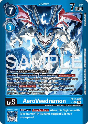 AeroVeedramon [EX13-022] (Limited Foil) [Chivalrous XIII]