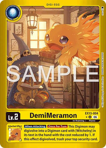 DemiMeramon [EX13-004] (Limited Foil) [Chivalrous XIII]