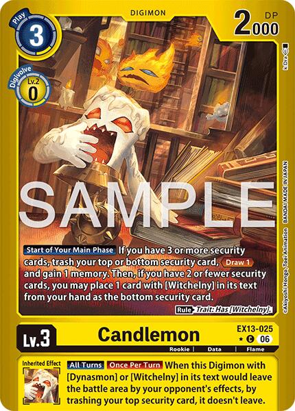 Candlemon [EX13-025] (Limited Foil) [Chivalrous XIII]