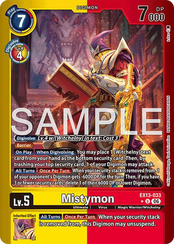 Mistymon [EX13-033] (Limited Foil) [Chivalrous XIII]