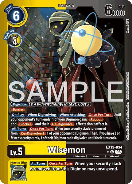 Wisemon [EX13-034] (Limited Foil) [Chivalrous XIII]