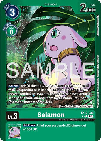 Salamon [EX13-038] (Limited Foil) [Chivalrous XIII]