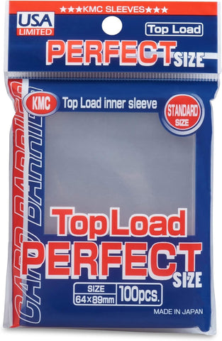 Card Sleeves - 100 KMC Topload Perfect Fit [Made in Japan]