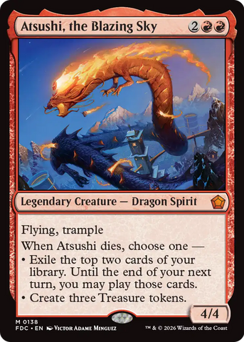 Atsushi, the Blazing Sky [Foundations Commander]