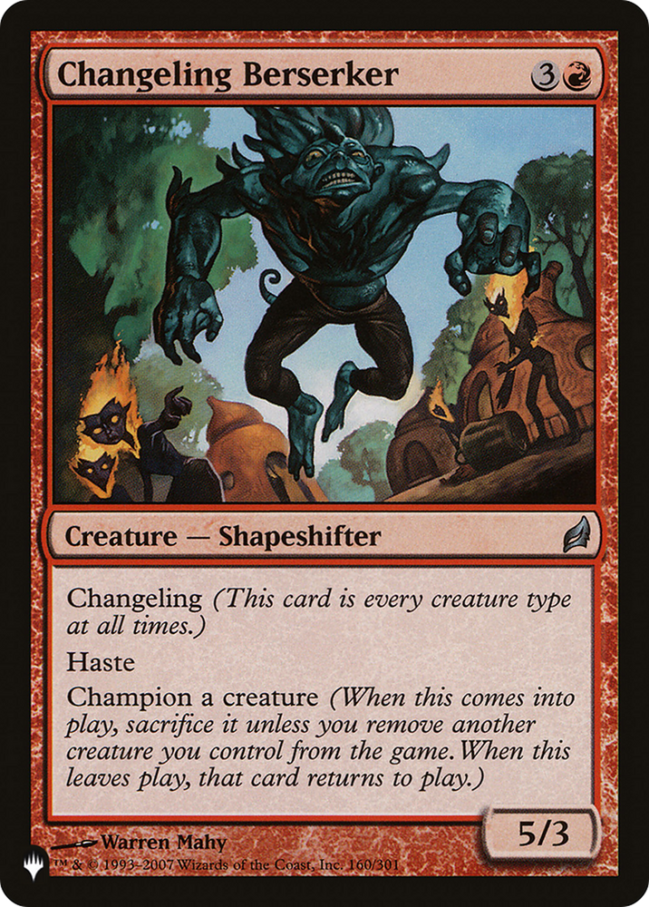 Changeling Berserker [The List Reprints]