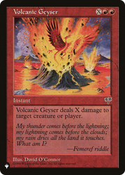 Volcanic Geyser [The List Reprints]