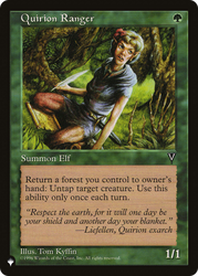 Quirion Ranger [The List Reprints]