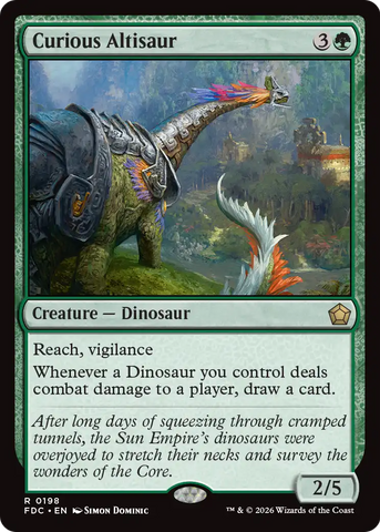 Curious Altisaur [Foundations Commander]