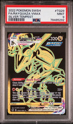 PSA 9 - Rayquaza Vmax TG29/TG30 Silver Tempest Trainer Gallery Holo 78485292 - Front