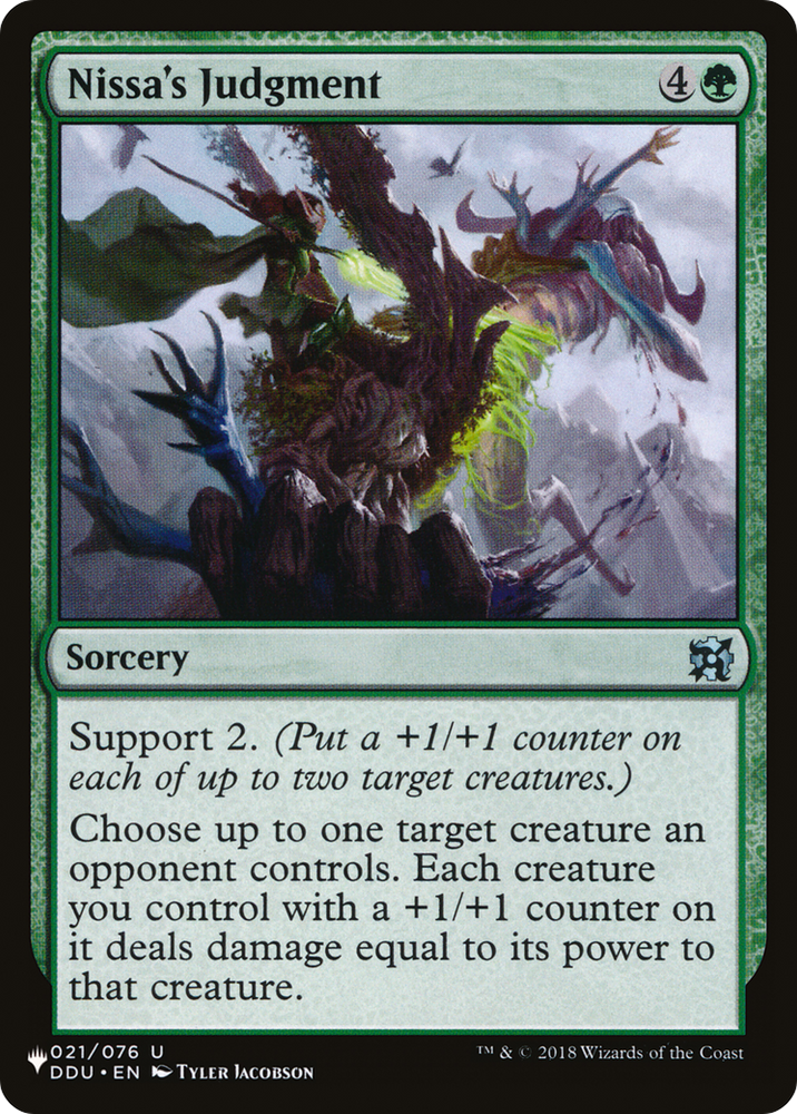 Nissa's Judgment [The List Reprints]