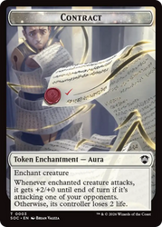 Contract // Copy Double-Sided Token [Secrets of Strixhaven Commander Tokens]