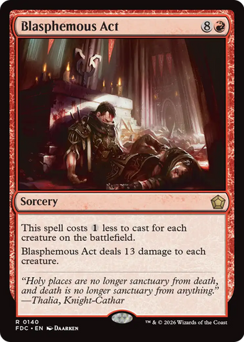 Blasphemous Act [Foundations Commander]