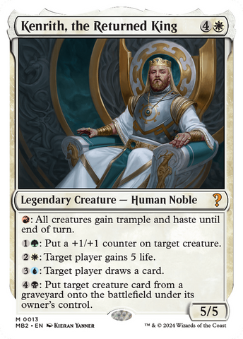 Kenrith, the Returned King (White Border) [Mystery Booster 2]