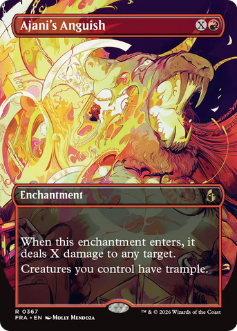 Ajani's Anguish (Borderless) [Reality Fracture]