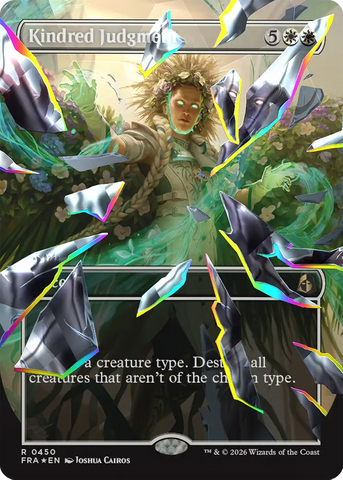 Kindred Judgment (Borderless) (Facet Foil) [Reality Fracture]