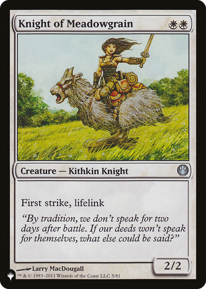 Knight of Meadowgrain [The List Reprints]