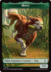 Ajani's Pridemate // Mowu Double-Sided Token [Reality Fracture Tokens]