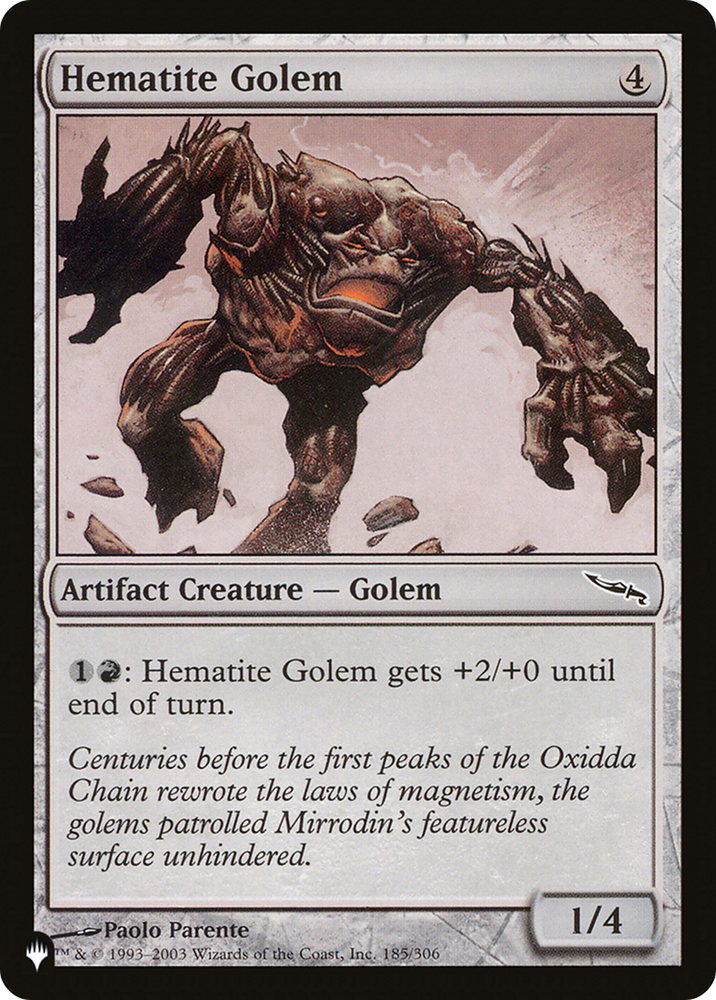 Hematite Golem [The List Reprints]