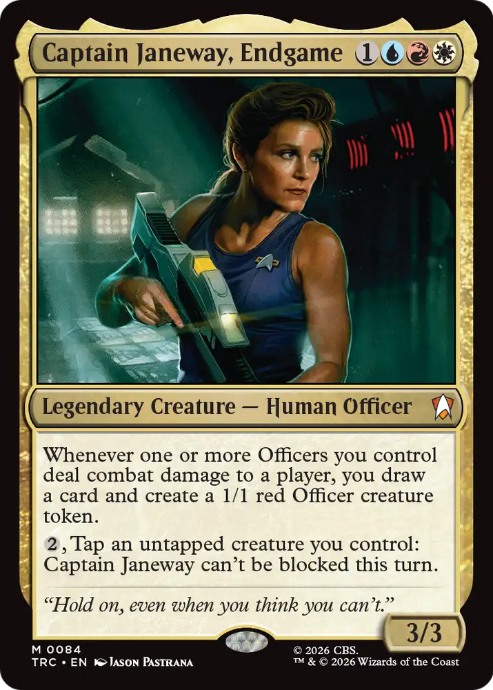 Captain Janeway, Endgame (Surge Foil) [Star Trek Commander]