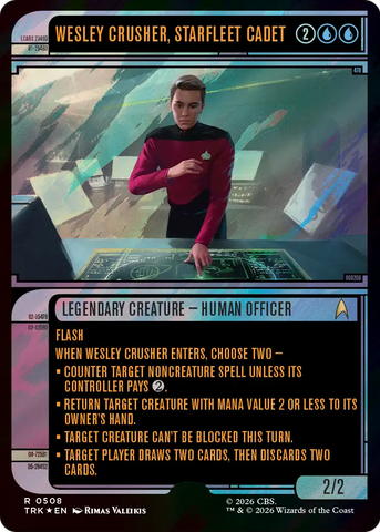 Wesley Crusher, Starfleet Cadet (Showcase) (Surge Foil) [Star Trek]