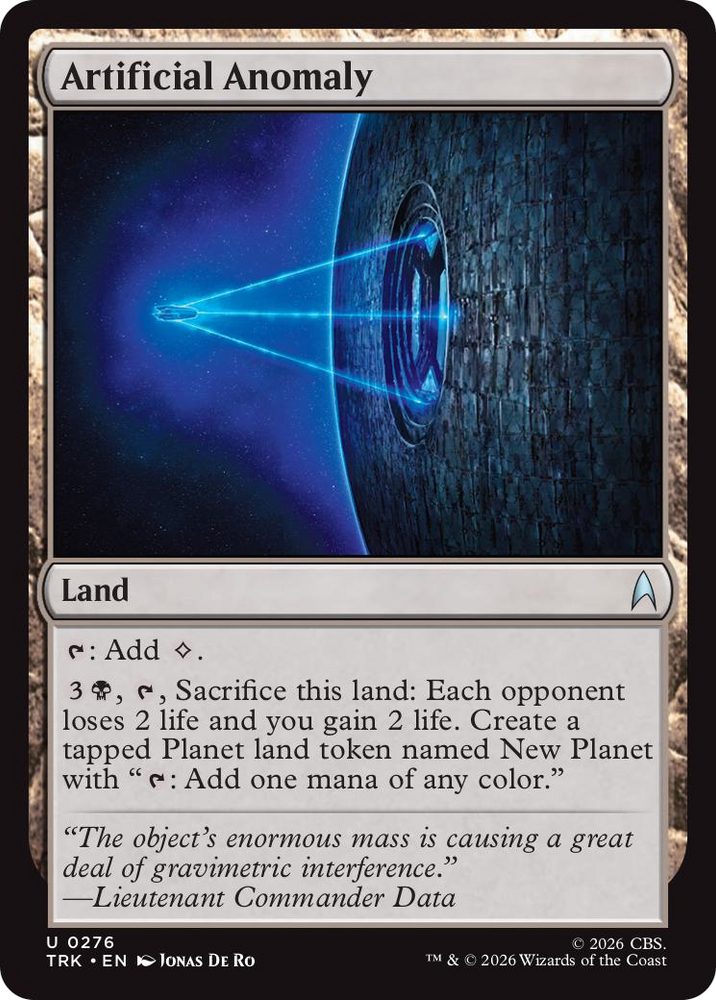 Artificial Anomaly [Star Trek]