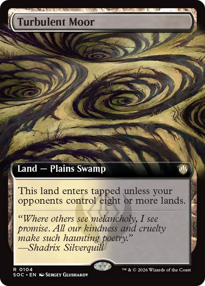 Turbulent Moor (Extended Art) [Secrets of Strixhaven Commander]