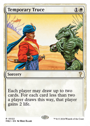 Temporary Truce (White Border) [Mystery Booster 2]