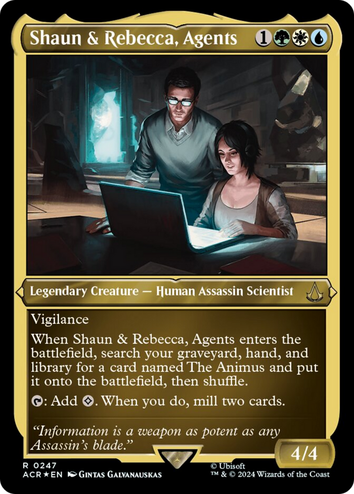 Shaun & Rebecca, Agents (Foil Etched) [Assassin's Creed]