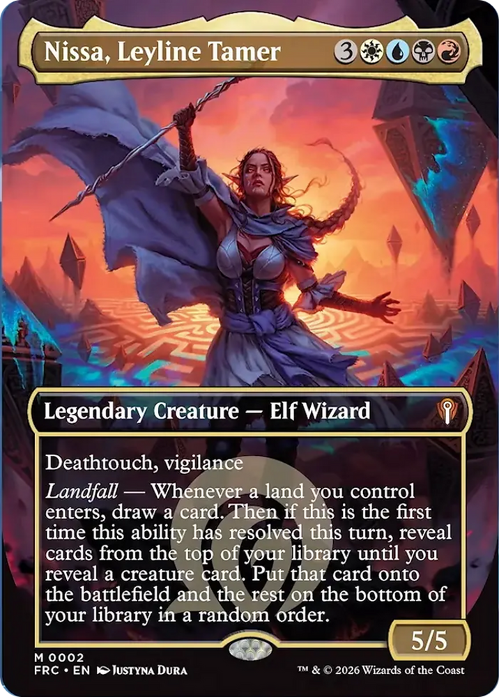 Nissa, Leyline Tamer (Borderless) [Reality Fracture Commander]