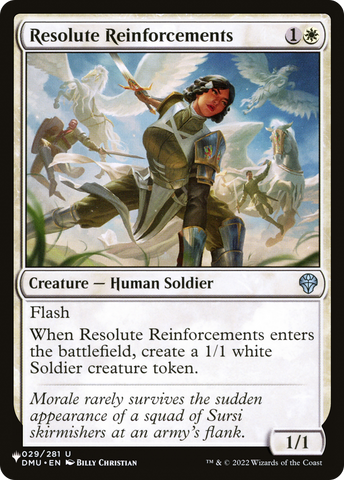 Resolute Reinforcements [The List Reprints]