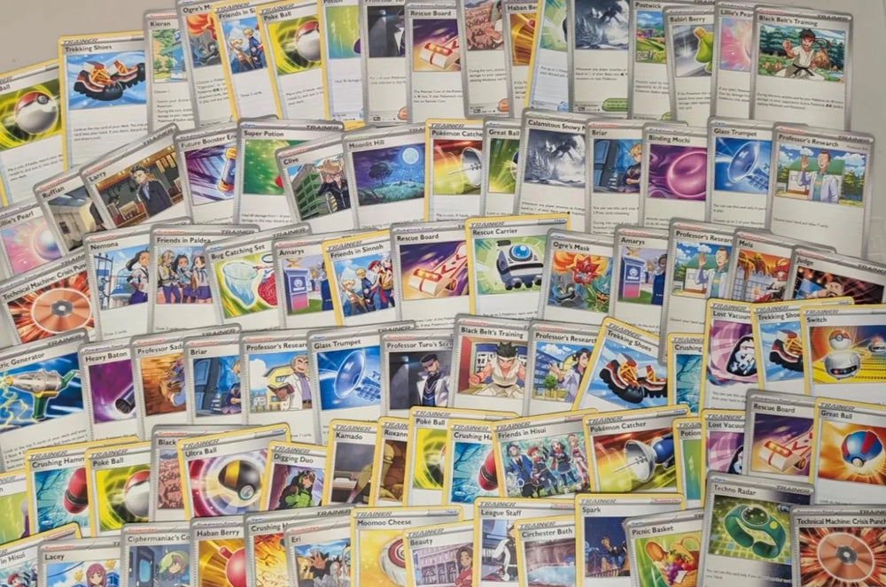 Lote 50 Cartas Pokemon Trainers Supporter Items