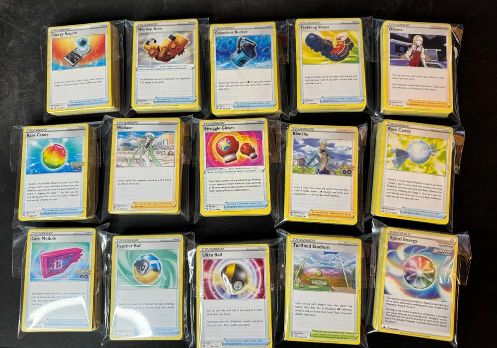 Lote 50 Cartas Pokemon Trainers Supporter Items