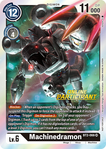 Machinedramon [BT2-066] (Online Participant) [Release Special Booster Ver.1.0 Promos]