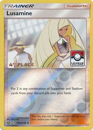 Lusamine (153a/156) (League Challenge Alt Art 4th Place) [Sun & Moon: Ultra Prism]