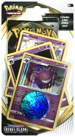 Sword & Shield: Rebel Clash - Single Pack Blister (Gengar, Haunter, Gastly)