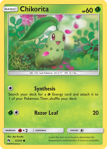 Chikorita (5/214) [Sun & Moon: Lost Thunder]