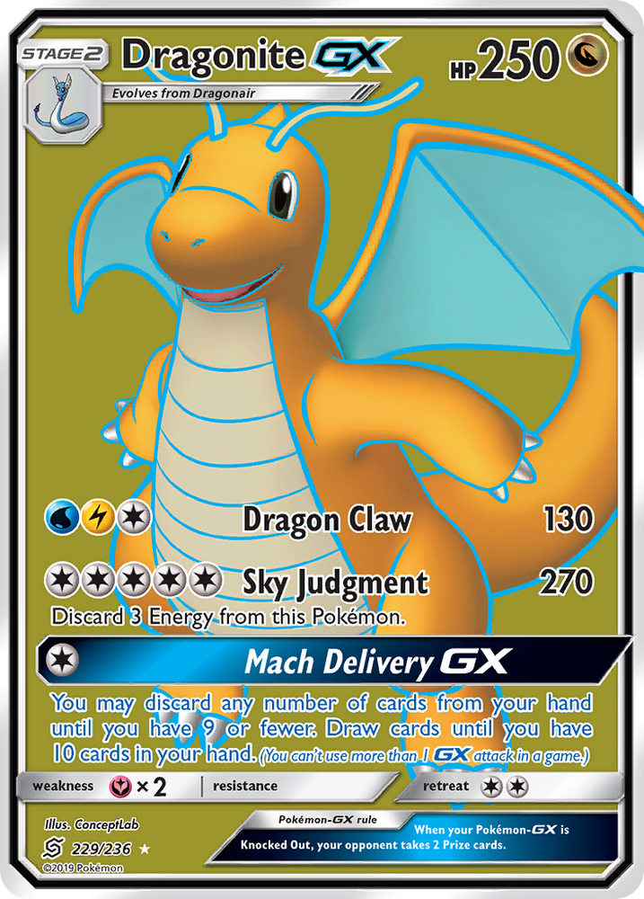 Dragonite GX (229/236) [Sun & Moon: Unified Minds]