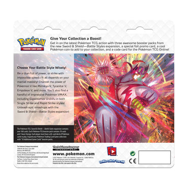 Sword & Shield: Battle Styles - 3-Pack Blister (Eevee)