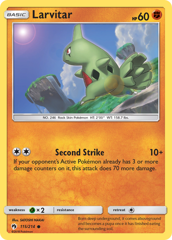 Larvitar (115/214) [Sun & Moon: Lost Thunder]