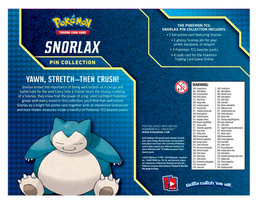 Sword & Shield - Pin Collection (Snorlax)